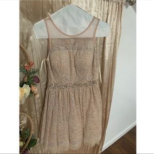 Lace Blush sparkly dress